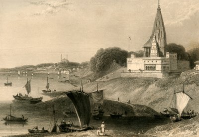 La Pagode Bernar, Bénarès, 1835 - William Daniell