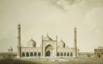 La mosquée Jama, Delhi - William Daniell