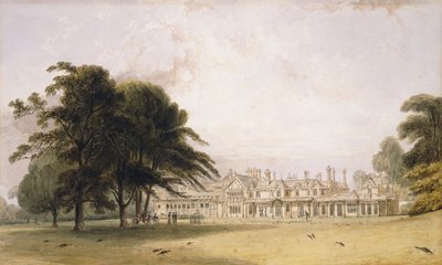 Le pavillon royal, parc de Windsor - William Daniell