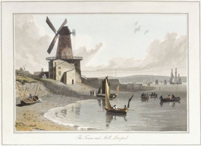 Le moulin Towns-end, Liverpool, 1814-1825 - William Daniell