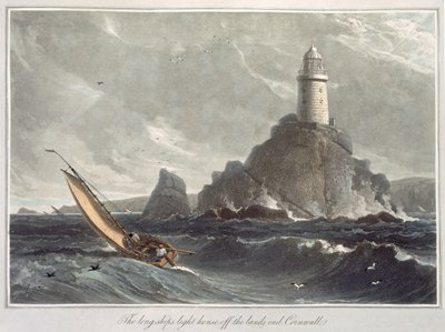 Le phare des Longships de Lands End, Cornouailles, du Volume I de 