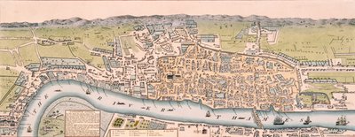 Carte de Londres, c1563 - William Darton
