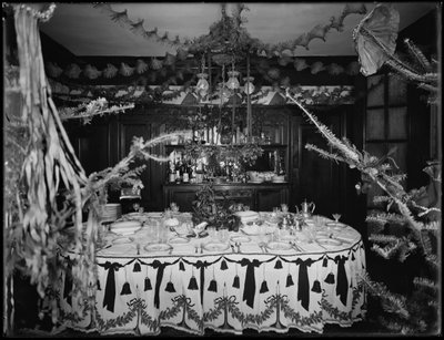 Intérieur de la résidence de M. et Mme William Mill Butler, décorée pour Noël, 4 janvier 1917 - William Davis Hassler