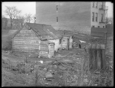 Cabane de squatter de K.E. Barry, lieu inconnu, vers 1911 - William Davis Hassler
