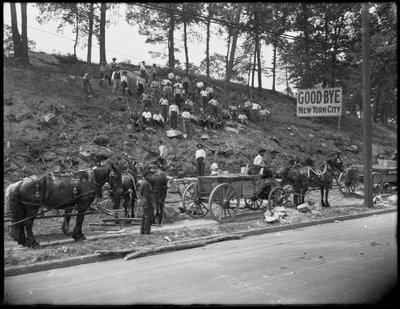 Frontière nord de New York à Broadway à la 263e rue, Bronx, vue vers le nord, 8 juin 1914 - William Davis Hassler