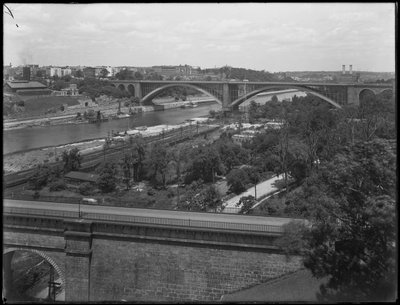 Le pont de Washington, High Bridge, et Washington Heights vus du Bronx, 19 juillet 1914 - William Davis Hassler
