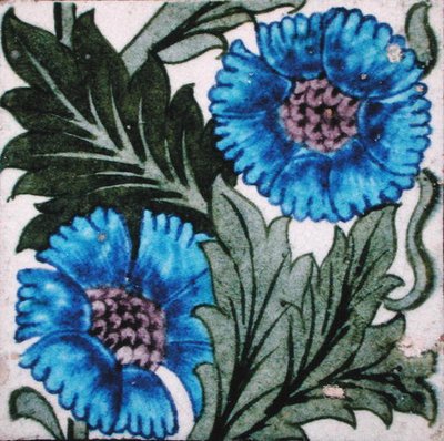 Carreau avec motif floral - William de Morgan