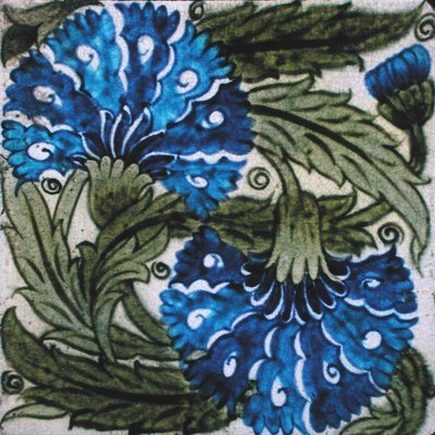 Carreau avec motif floral - William de Morgan