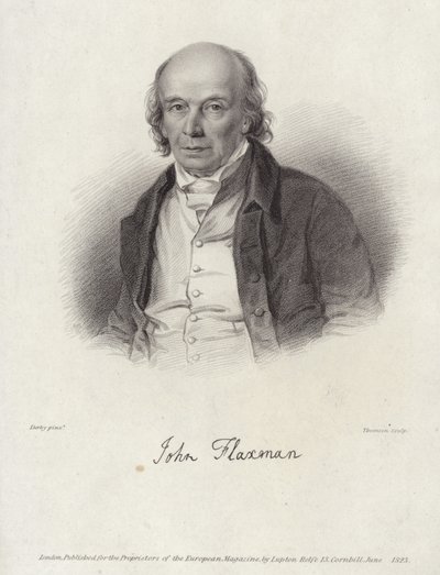 Portrait de John Flaxman - William Derby