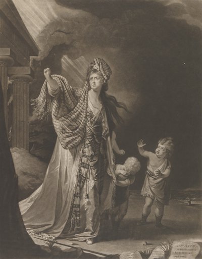Mme Yates dans le rôle de Médée - William Dickinson