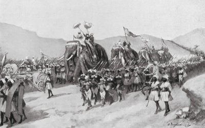 Vikramaditya Gupta part en guerre, AD 395 - William Douglas Almond