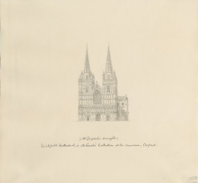 Cathédrale de Lichfield - Façade Ouest - William Dugdale