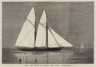 Le nouveau yacht de SAR le Prince de Galles, Hildegarde - William Edward Atkins