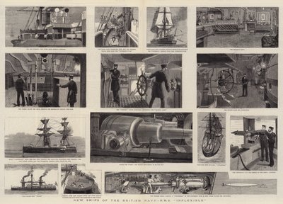 Nouveaux navires de la marine britannique, HMS Inflexible - William Edward Atkins
