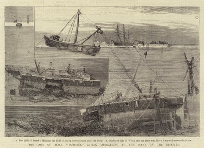 La perte du HMS Doterel, opérations de plongée sur le lieu du désastre - William Edward Atkins