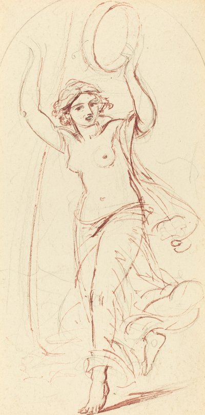 Femme dansante avec un tambourin - William Edward Frost