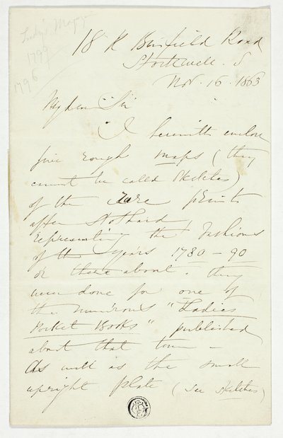 Lettre de William Edward Frost - William Edward Frost