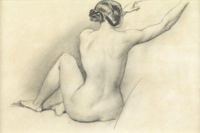 Nu assis - William Edward Frost