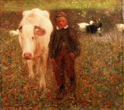 La Vache Blanche - William Edward Stott