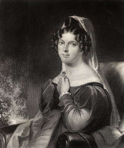 Felicia Dorothea Hemans, gravée par W.Holl, de 