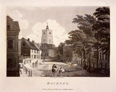 Vue générale de Hackney, Londres, 1791 - William Ellis