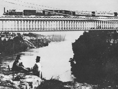Premier pont ferroviaire sur le Niagara - William England