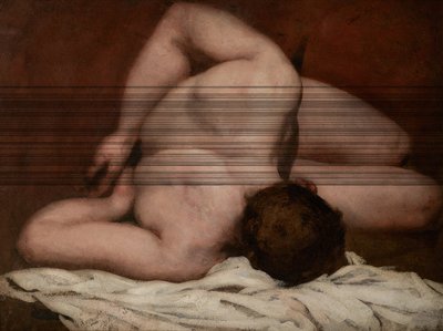 Male Nude (oil on canvas) - William Etty