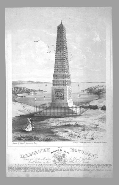 Le monument Yarborough, Bembridge Down, fin du XIXe siècle - William Evans
