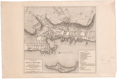 Plan de Newport par Faden - William Faden