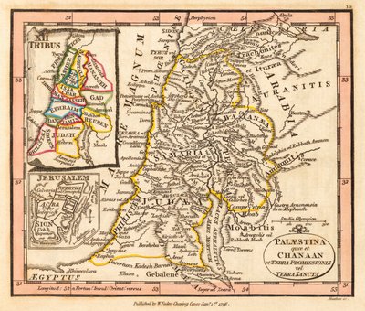 Palestine. Carte - William Faden