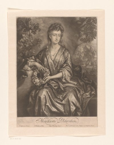 Portrait de Sarah Chicheley, Madame Plowden - William Faithorne (I)