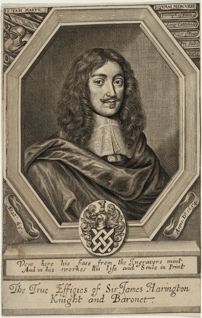 Sir James Harrington, baronnet - William Faithorne