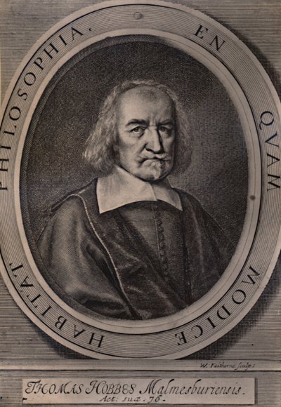 Thomas Hobbes, philosophe anglais, vers 1668 - William Faithorne
