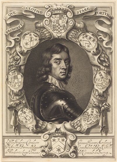 John Mordaunt, vicomte Mordaunt - William Faithorne after Robert Walker