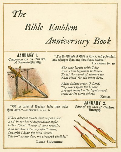 Page du Livre Anniversaire de la Bible Emblème - William Foster