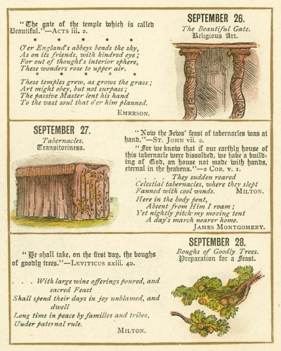Page du Livre Anniversaire des Emblèmes de la Bible - William Foster