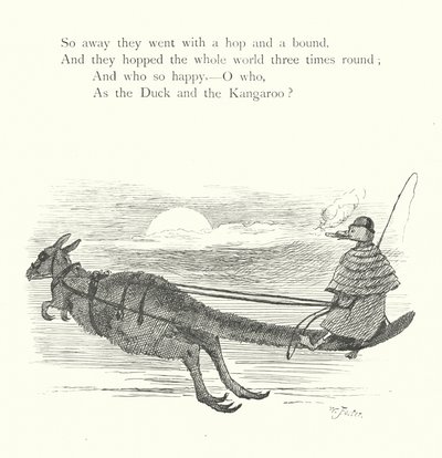 Le canard et le kangourou (gravure) - William Foster