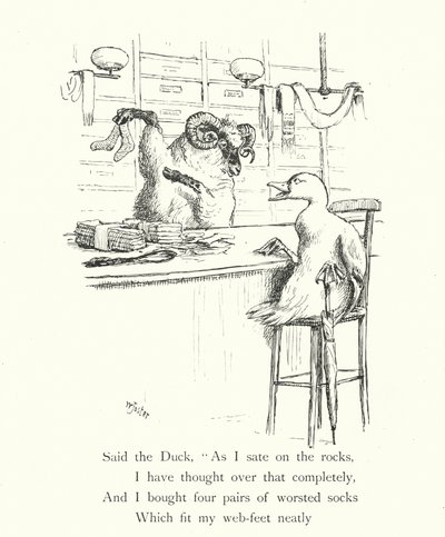Le canard et le kangourou (gravure) - William Foster