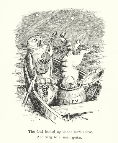 Le hibou et le chat (gravure) - William Foster