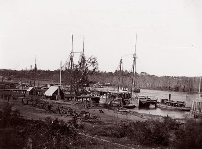 Broadway Landing, rivière Appomattox, 1864 - William Frank Browne