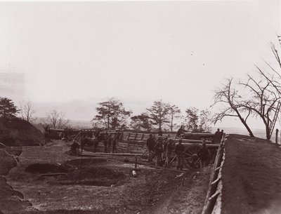 Près de Dutch Gap, Virginie. Fort Brady - William Frank Browne