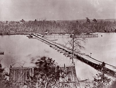 Pont de Ponton, Broadway Landing, rivière Appomattox, 1861-65 - William Frank Browne