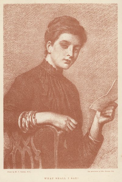 Que dois-je dire? - William Frederick (after) Yeames
