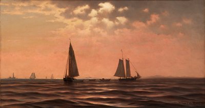 Après-midi sur la baie de Saco, côte du Maine - William Frederick De Haas