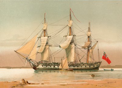 Frégate de 42 canons vers 1780 - William Frederick Mitchell