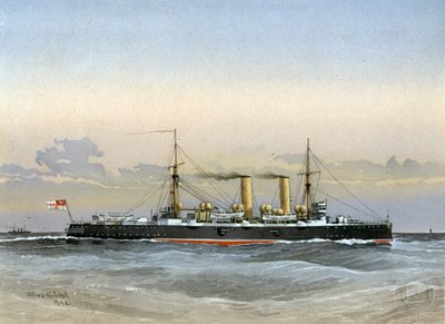 HMS Blenheim, croiseur de 1re classe de la Royal Navy, 1892 - William Frederick Mitchell