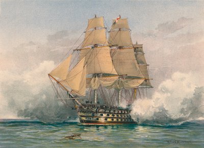 La Victoire, lancée en 1765, fin du 19e-début du 20e siècle - William Frederick Mitchell