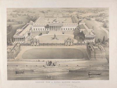 Brighton, conception pour un palais royal marin proposé - William Gauci