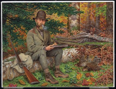Autoportrait en tenue de chasse, vers 1875 - William George Richardson Hind