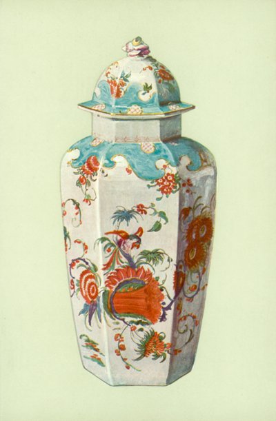 Vase, Worcester, avec motif japonais - William Gibb